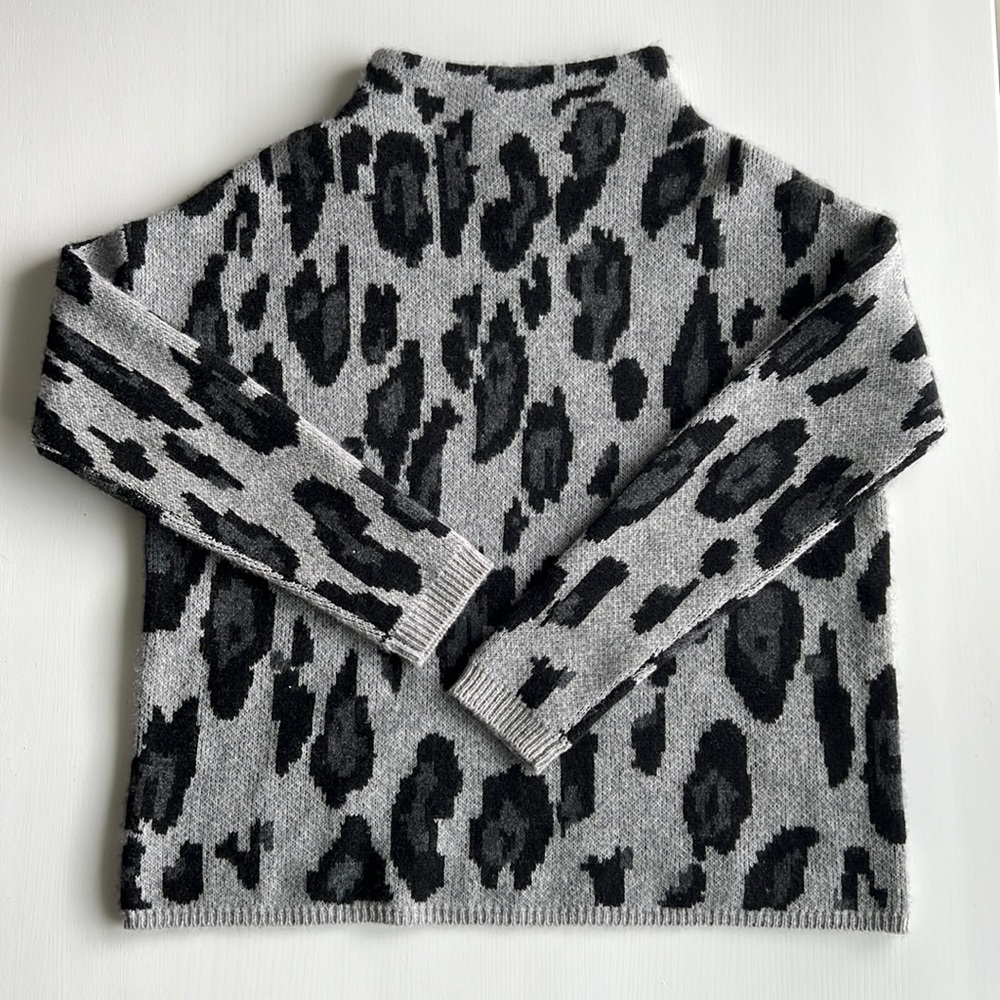 Animal Print Cashmere Sweater